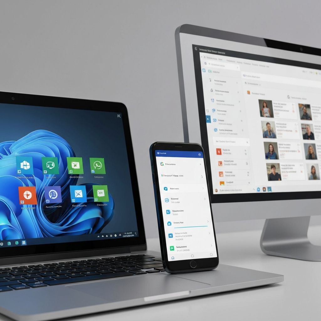 Person working with Microsoft 365