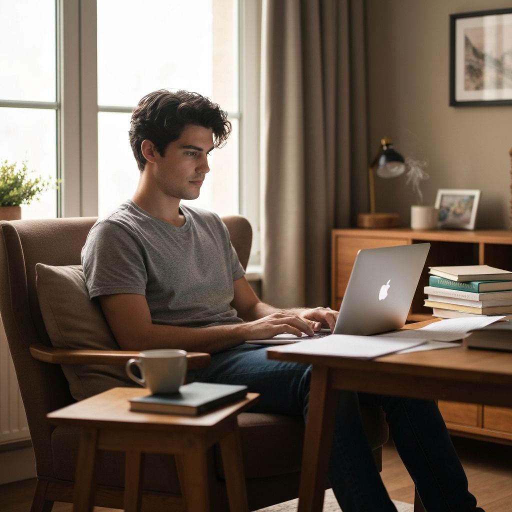 Person working from home